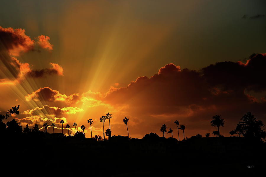 Sunrays as Sunsets Photograph by Russ Harris