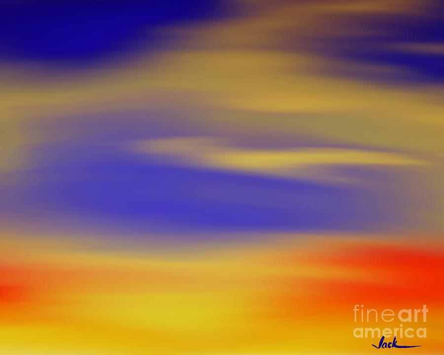 Sunrise Painting - Sunrise 010520 by Jack Bunds Sunrise Painting - Sunrise 010520 by Jack Bunds