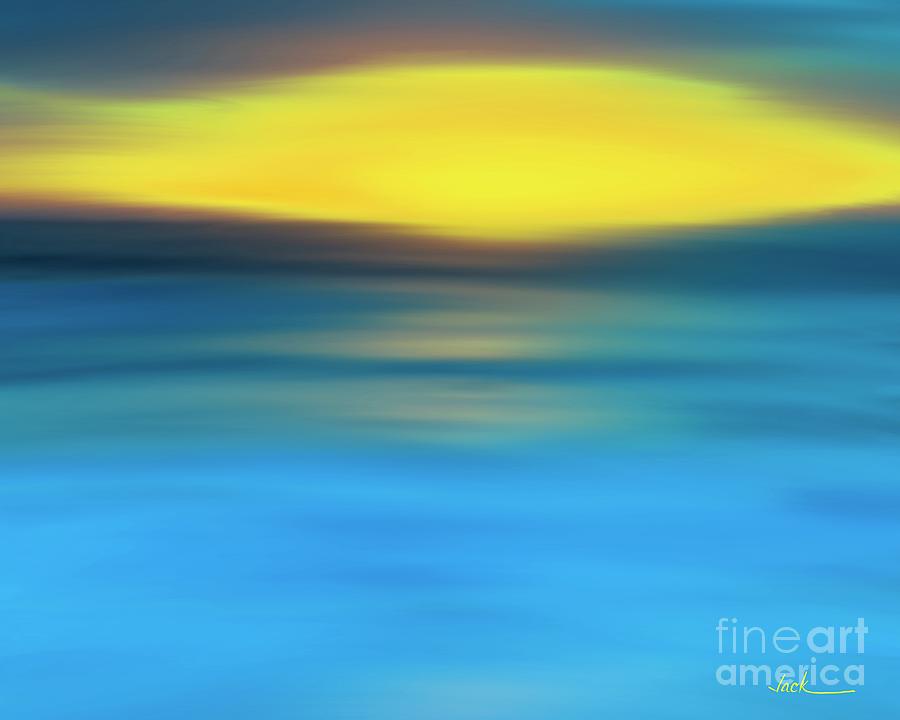 Sunrise Painting - Sunrise 10420 by Jack Bunds Sunrise Painting - Sunrise 10420 by Jack Bunds