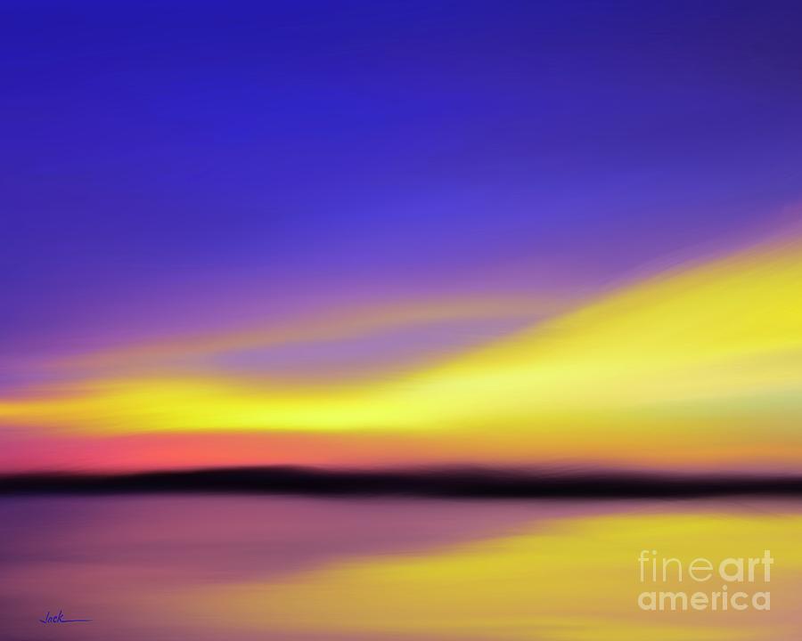 Sunrise Painting - Sunrise 21821 by Jack Bunds Sunrise Painting - Sunrise 21821 by Jack Bunds