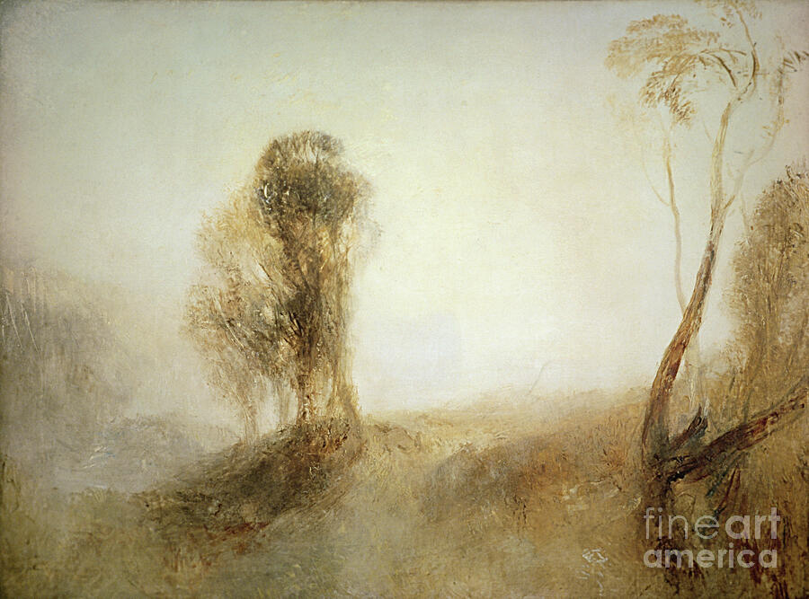 Sunrise, a Castle on a Bay, Solitude, c1835-45 Painting by Joseph Mallord William Turner - Granger Historical Picture Archive Sunrise, a Castle on a Bay, Solitude, c1835-45 Painting by Joseph Mallord William Turner - Granger Historical Picture Archive