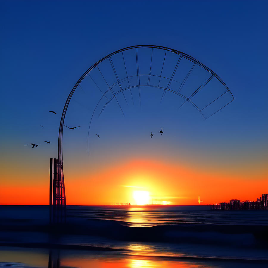 Sunrise Abstract Digital Art by Kathleen Illes