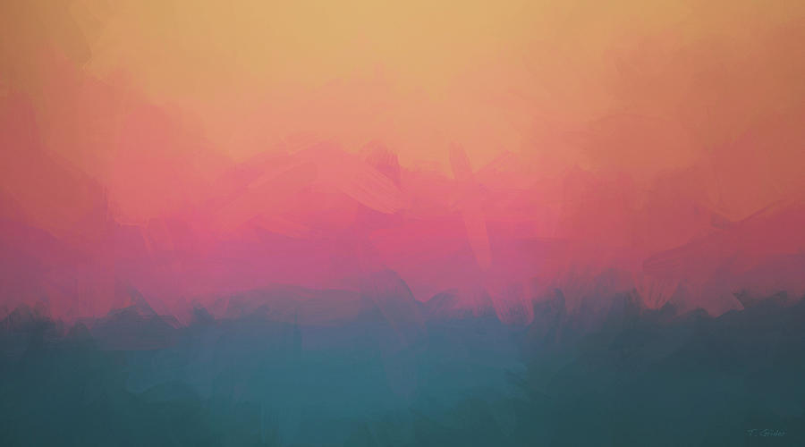 Abstract Digital Art - Sunrise Abstract  by Tony Grider