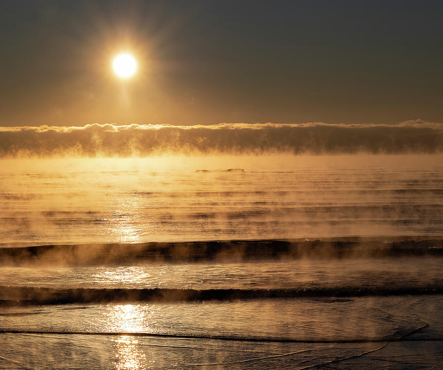 Sunrise and Sea Smoke 2 Photograph by Catherine Grassello