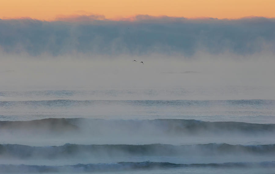 Sunrise and Sea Smoke  Photograph by Catherine Grassello