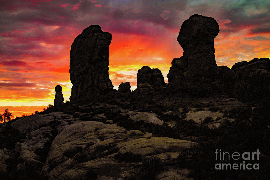 Sunrise Arches National Park Photograph