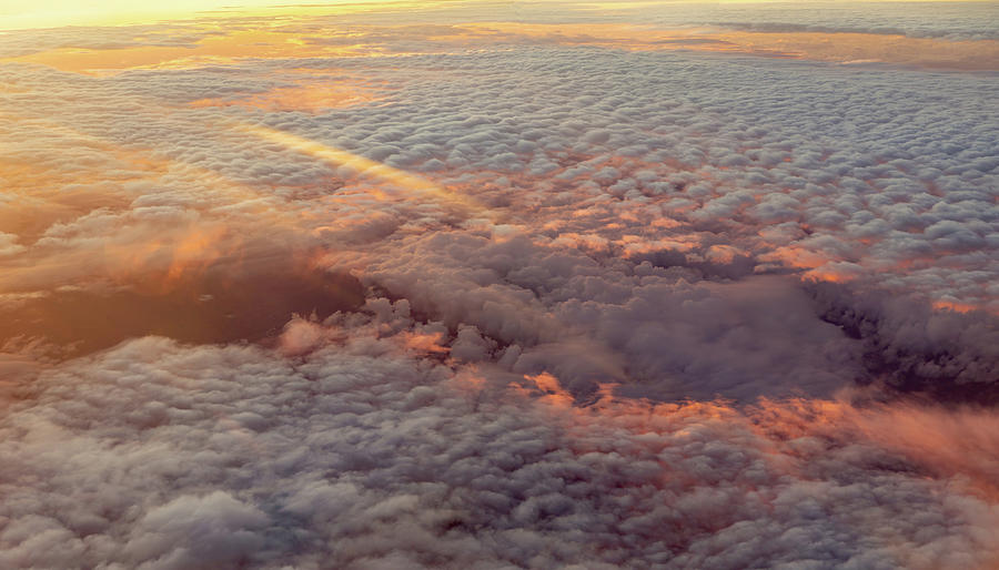 Sunrise at 38,000 Feet Photograph by David R Robinson