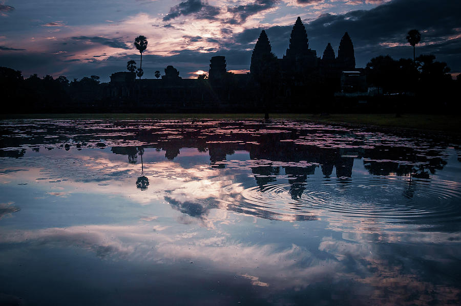 Sunrise at Angkor Wat Photograph by Arj Munoz