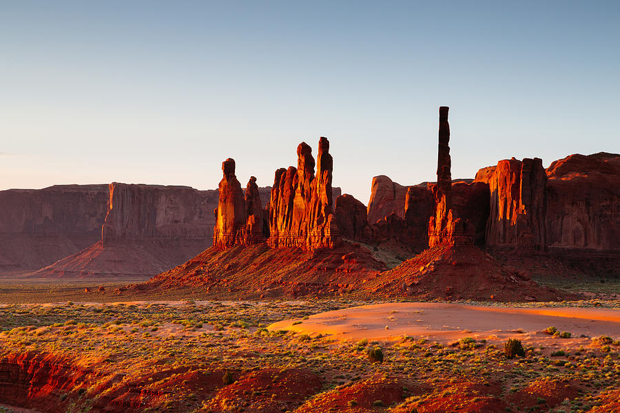 Sunrise at artist point, Monument Valley, USA Photograph by Matteo Colombo