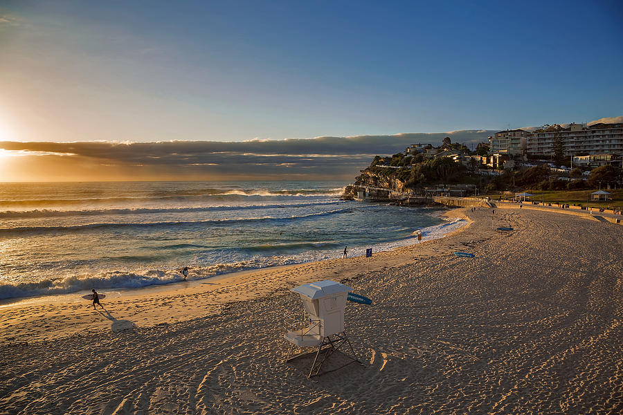 Sunrise at Bronte beach in Sydney, Australia Photograph by Nisa and Ulli Maier Photography