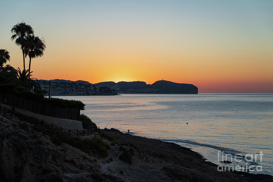 Sunrise at Cap d Or in Moraira, calm ambience in the morning Photograph by Adriana Mueller