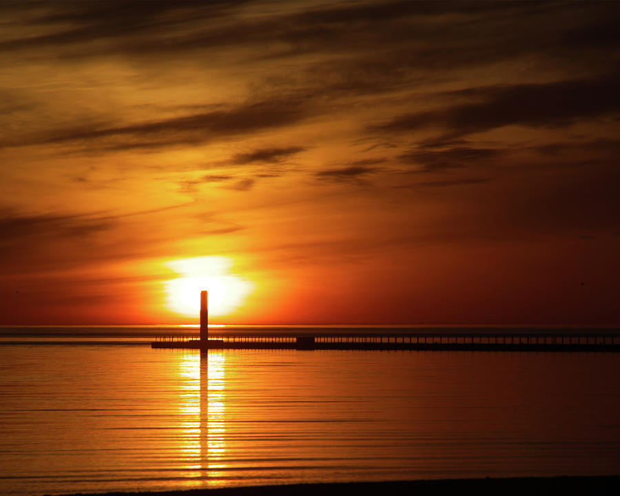 Sunrise at Charlotte Pier Photograph by Flinn Hackett
