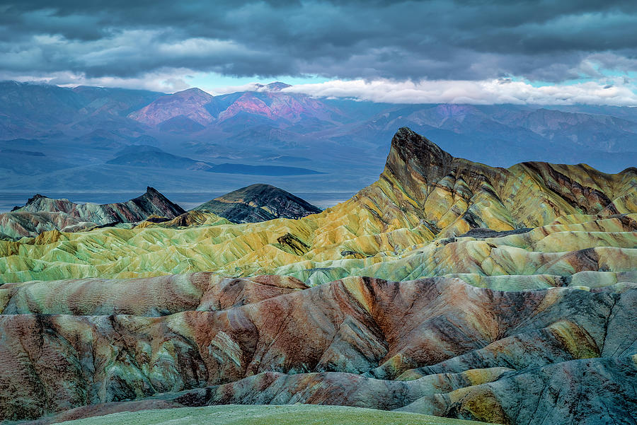 Sunrise at Death Valley from Zabriskie Point Photograph by Doug Holck