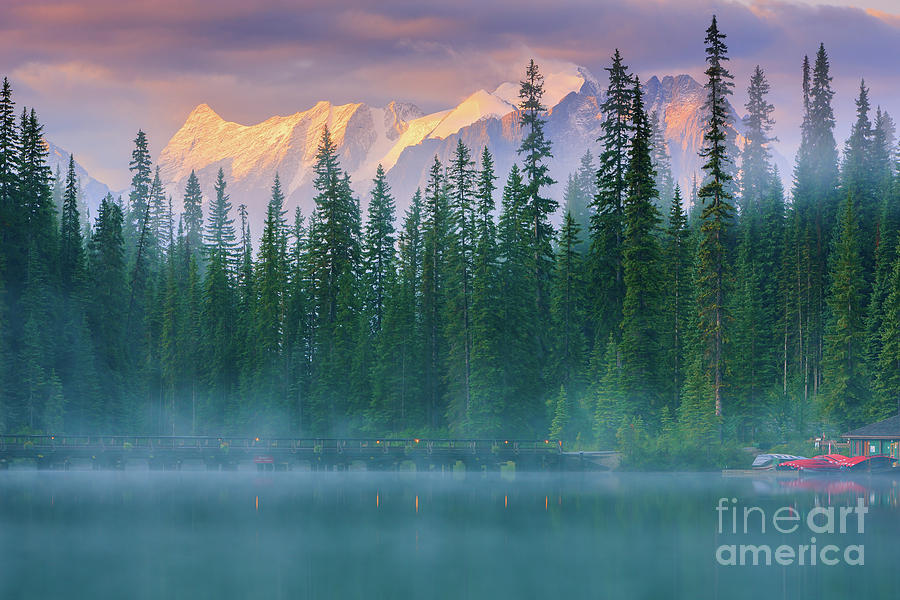 Sunrise At Emerald Lake, Canada 10 Photograph