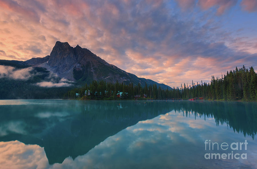 Sunrise at Emerald Lake, Canada 8 Photograph by Henk Meijer Photography