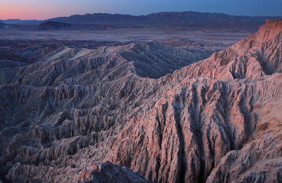 Sunrise at Fonts Point at Anza Borrego State Park in California Photograph by Jetson Nguyen