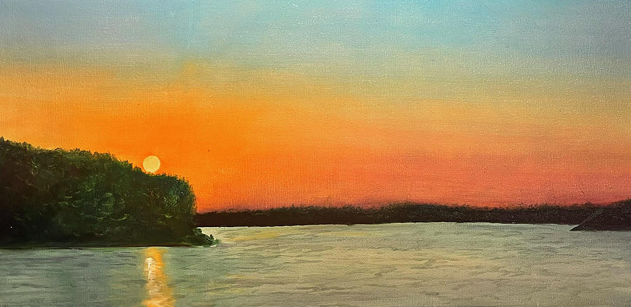 Sunrise at Fort Parker Painting by Susan L Sistrunk