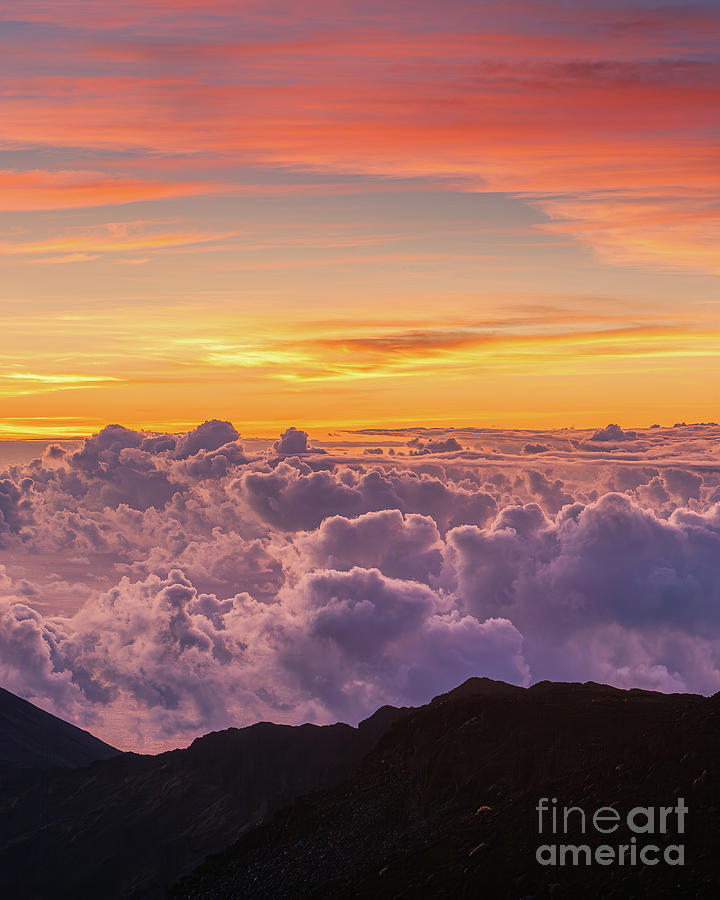 Sunrise at Haleakala National Park, Maui, Hawaii Photograph by Henk Meijer Photography