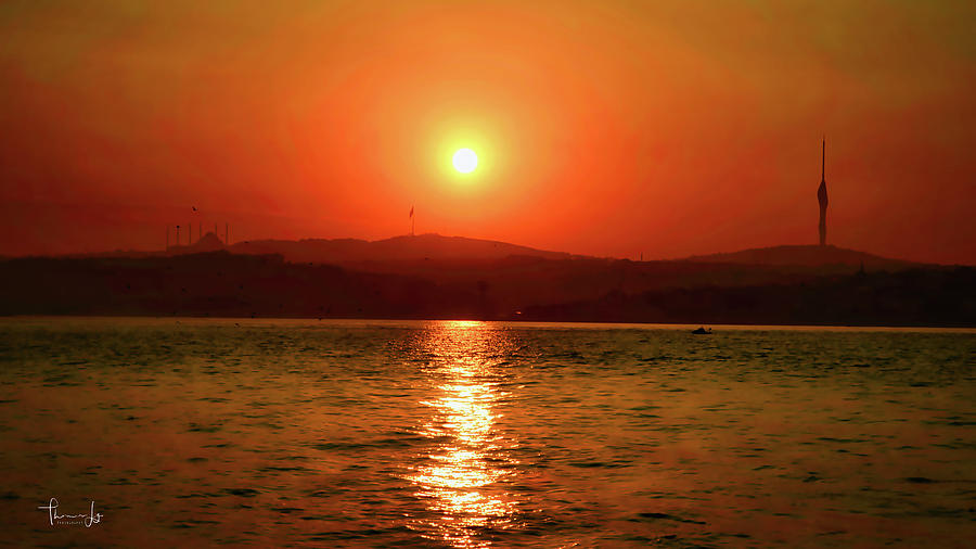 Turkey Photograph - Sunrise at Istanbul II, Turkey by Thomas Ly