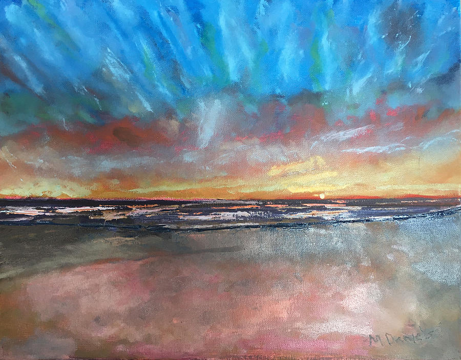 Sunrise At Lake Huron Painting by Michael Daniels