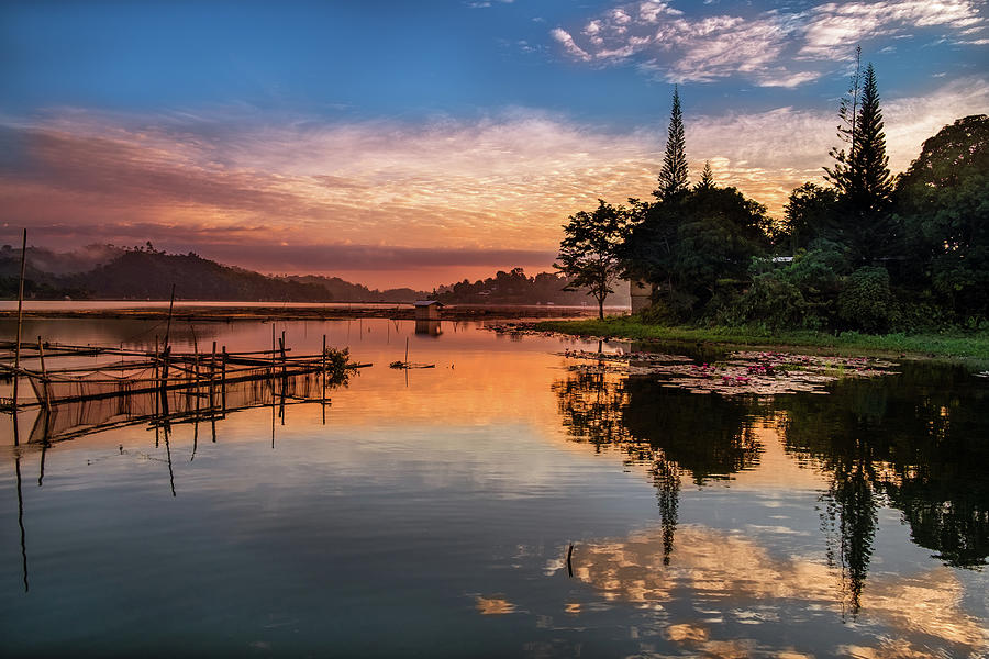 Sunrise at Lake Sebu Photograph by Arj Munoz