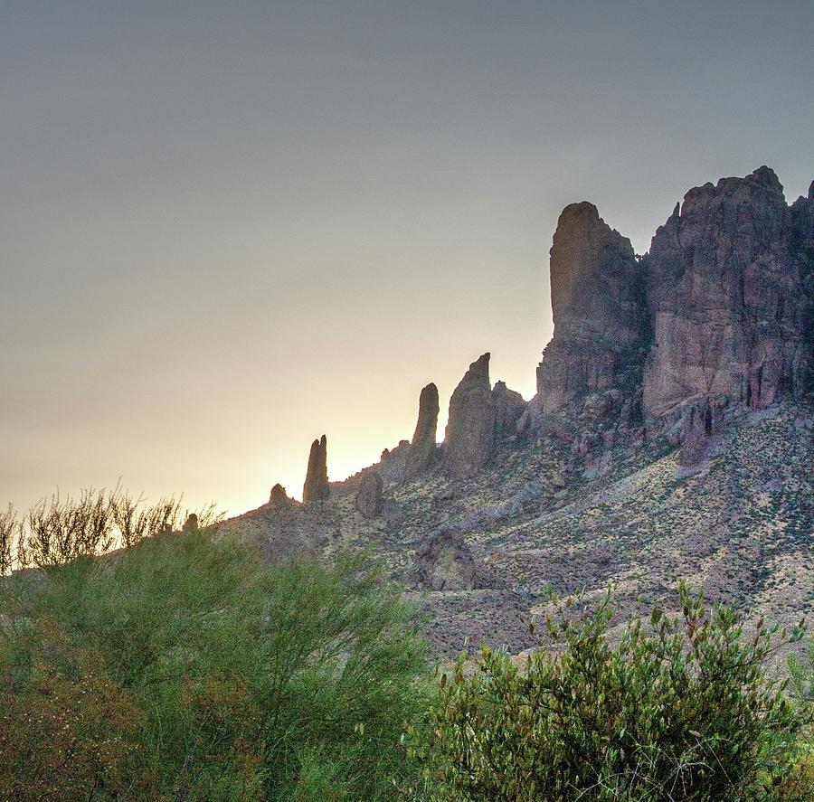 Sunrise at Lost Dutchman Photograph by Nadine Berg - Fine Art America