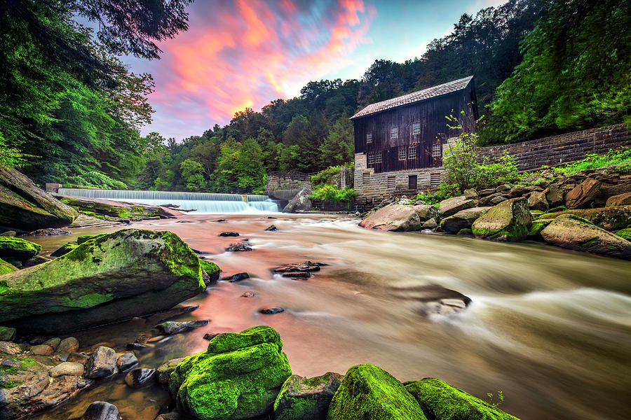 Sunrise at McConnells Mill Photograph by Andy Crawford