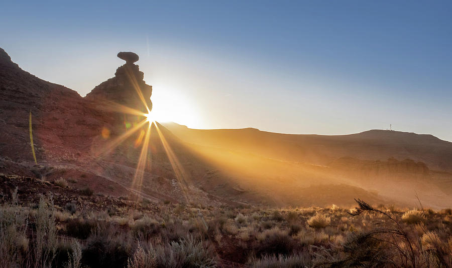 Sunrise at Mexican Hat Photograph by Doug Sims