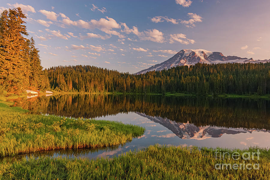 Sunrise at Mount Rainier Photograph by Henk Meijer Photography
