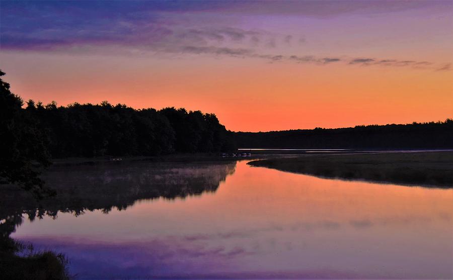 - Sunrise at Newfield NH - Squamscott River Photograph by THERESA Nye