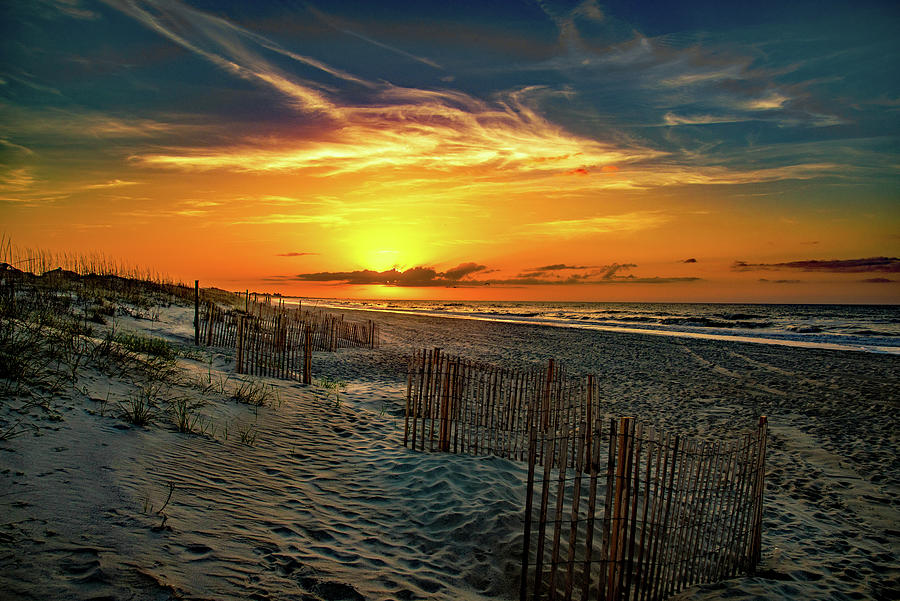 Sunrise at Pebble Beach Photograph by John Harding