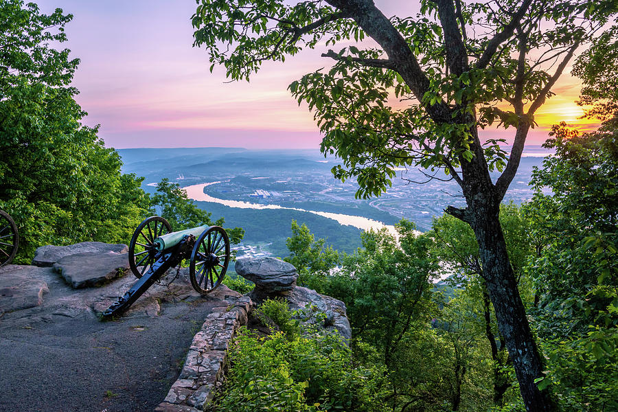 Sunrise at Point Park Chattanooga Photograph by Isoneedphotos By Andrew Keller