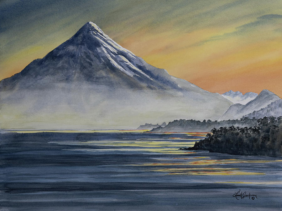 Sunrise at Puerto Varas Chile Painting by Link Jackson