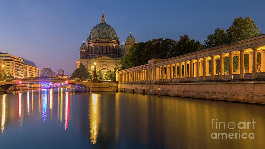 Sunrise at the Berlin Cathedral Photograph by Henk Meijer Photography