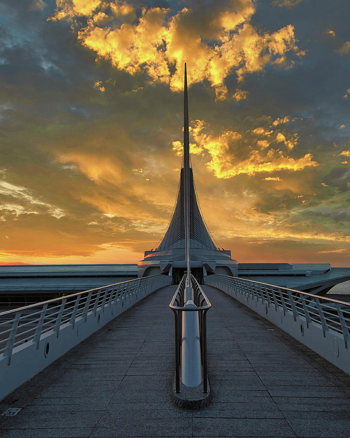 Sunrise at the Calatrava 2 Photograph by Scott Olsen