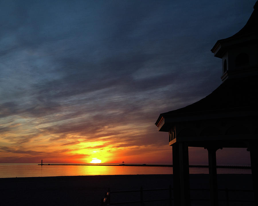 Sunrise at the Charlotte Pier Photograph by Flinn Hackett