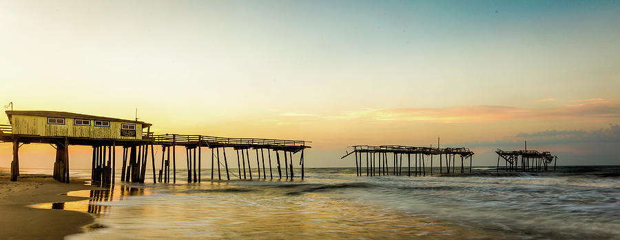 Sunrise at the Frisco Pier  Photograph by Nick Noble