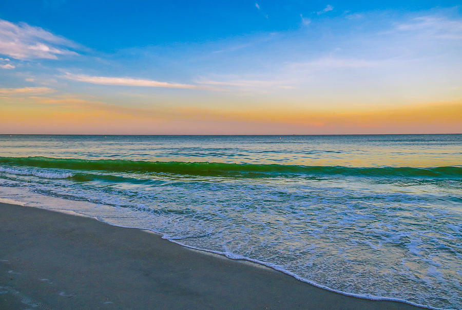 Sunrise at the Gulf Photograph by Beth Stombaugh - Fine Art America