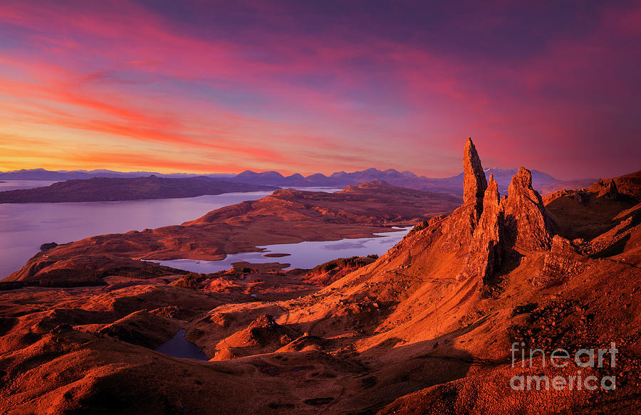 Sunrise at the Old Man of Storr, Isle of Skye, Scottish Highlands, Scotland Photograph by Neale And Judith Clark