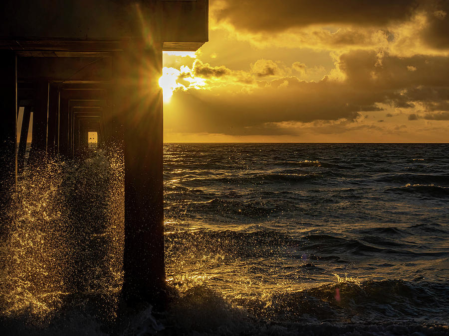 Sunrise At The Pier Photograph By David Choate Fine Art America