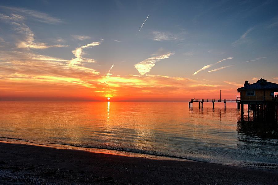 Sunrise at the Pier Photograph by Judy Rogero