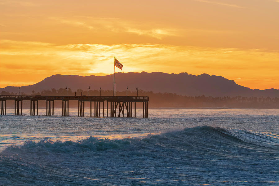 Sunrise at the Pier Photograph by Lindsay Thomson