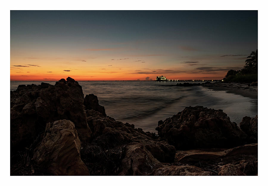 Sunrise at the Rod and Reel Pier 1 Photograph by ARTtography by David Bruce Kawchak