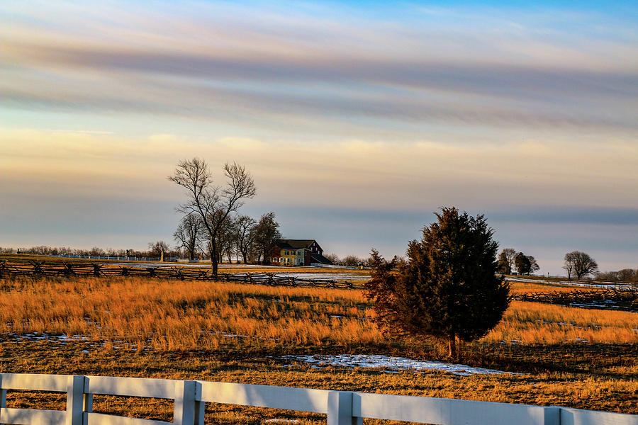 Sunrise at the Sherfy Farm Photograph by William E Rogers | Fine Art