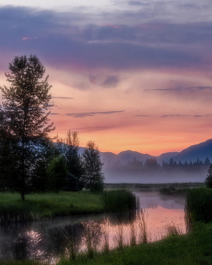 Summer Photograph - Sunrise at Whitefish Montana #1 by Jack Bell