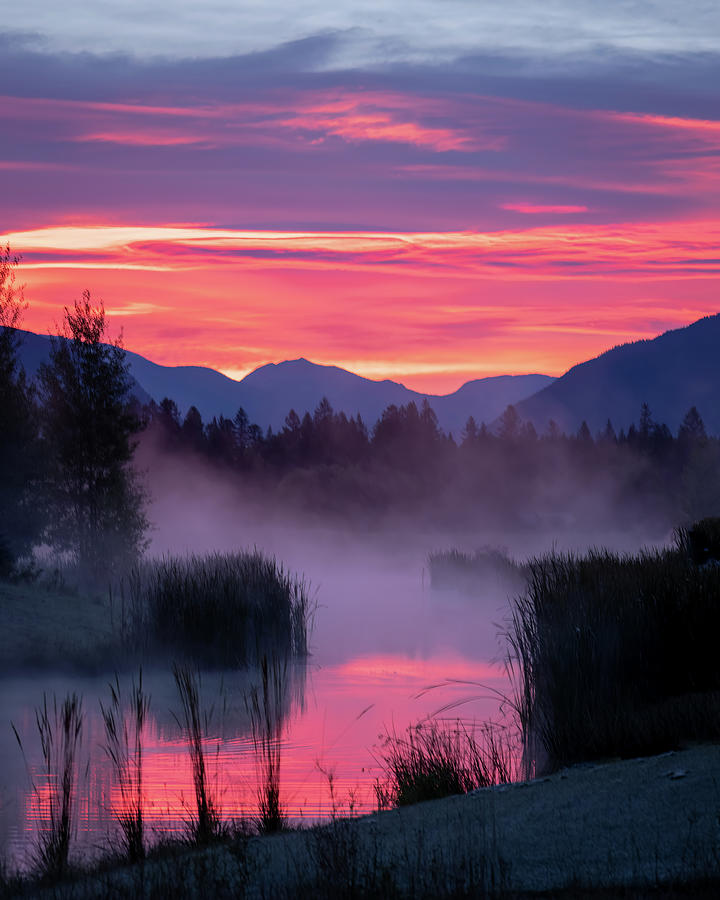 Sunrise at Whitefish MT 7 31 22 Photograph by Jack Bell