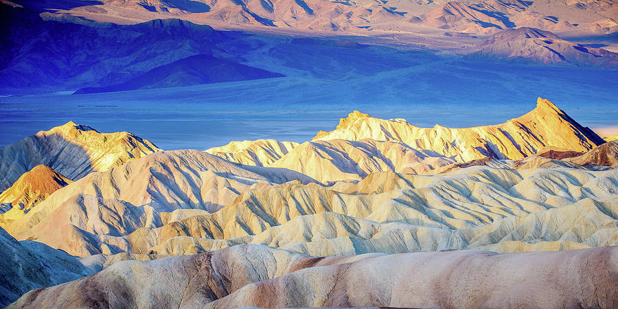 Death Valley National Park Photograph - Sunrise at Zabriskie by Marla Brown