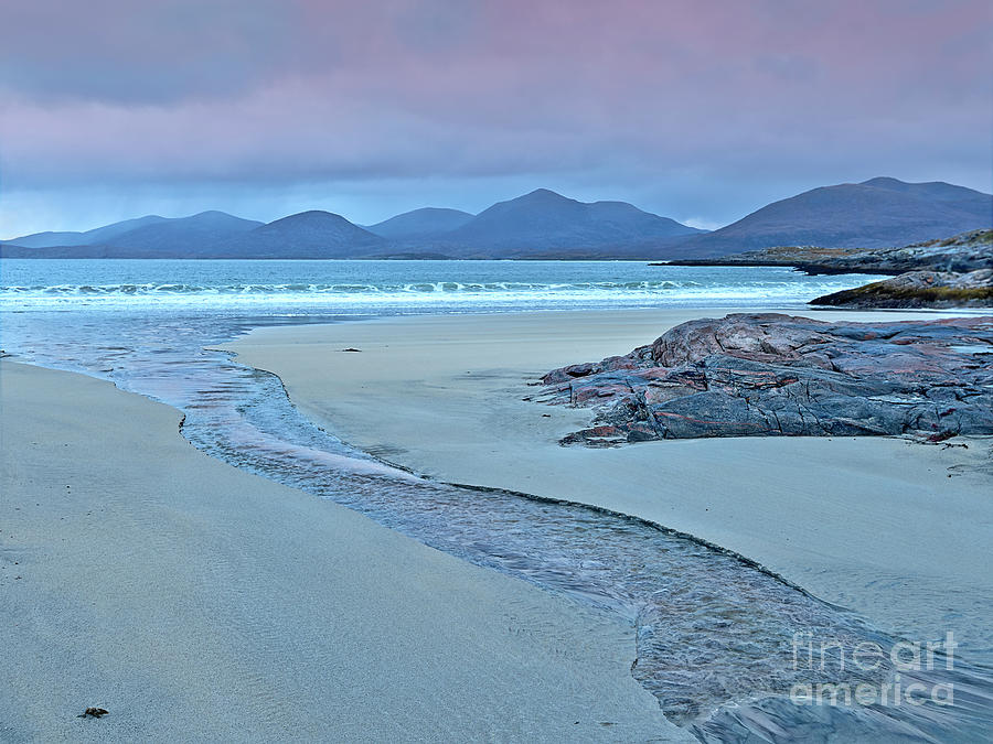  Scottish watercolor dawn, UK, Sunrise beauty, Scotland, Harris Photograph by Tatiana Bogracheva