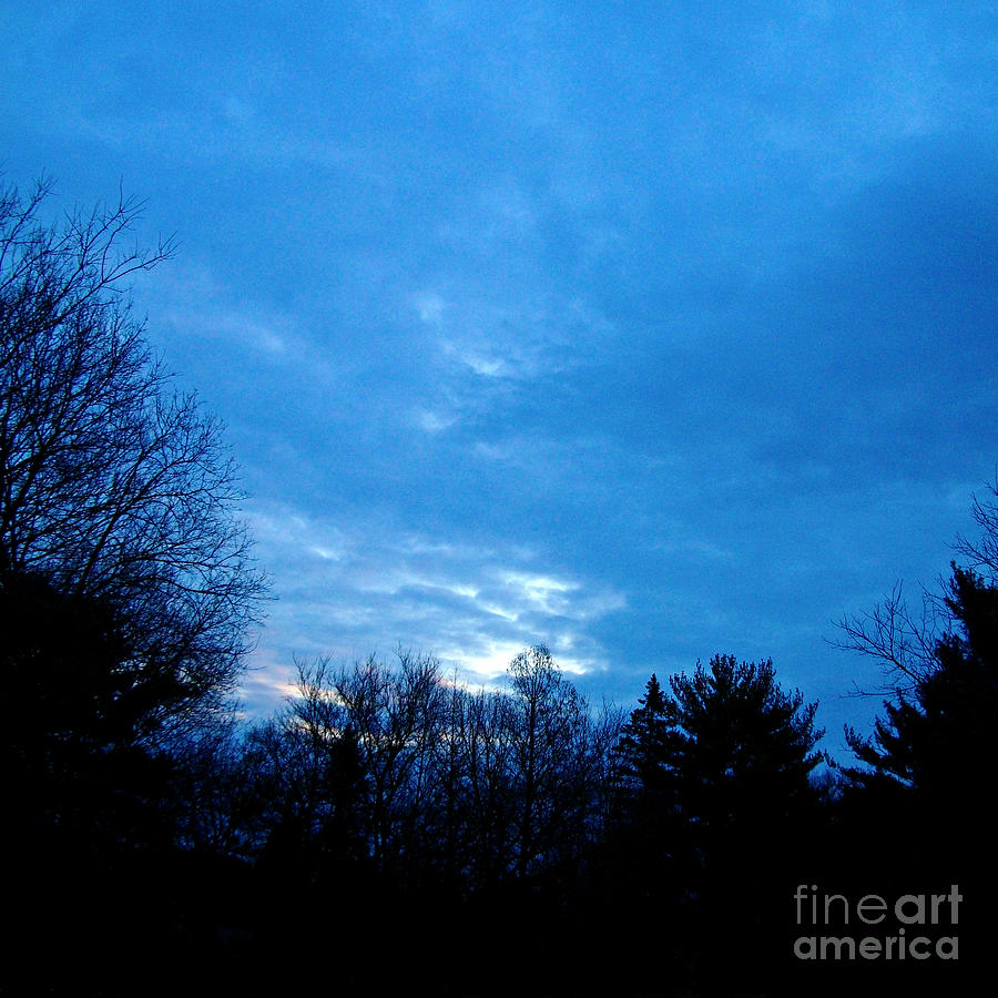 Sunrise Breaking the Clouds - Square Photograph by Frank J Casella