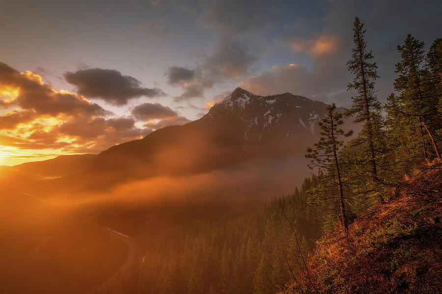 Sunrise Canadian Rockies Photograph By Yves Gagnon Fine Art America